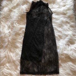 Black lace dress